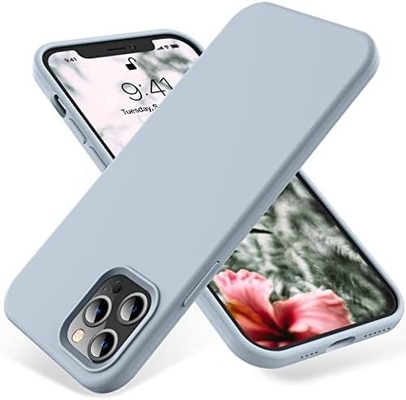 Cassa per iPhone 12 Pro Max, protezione di livello militare, silicone antiurto, anti-impronte digitali e anti-slip, custodia per telefono