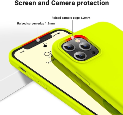 Cassa per iPhone 12 Pro Max, protezione di livello militare, silicone antiurto, anti-impronte digitali e anti-slip, custodia per telefono