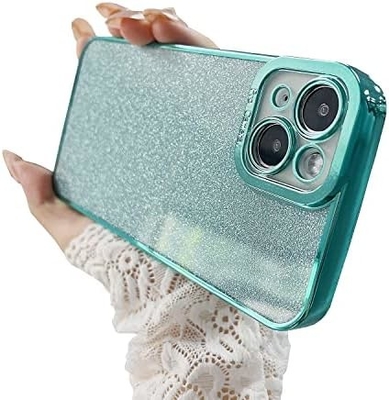 iPhone 12 Pro Max design della custodia trasparente, glitter incorporato lusso carta lucida, pop e bella