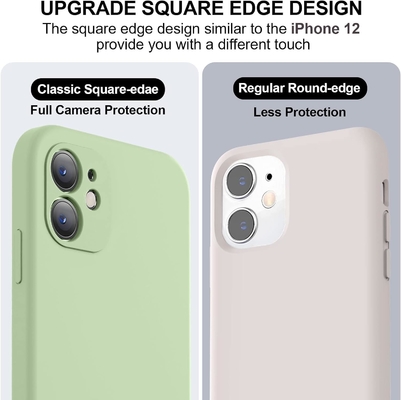 Compatibile con la custodia dell'iPhone 11, Silicone liquido aggiornato con [bordi quadrati] [rivestimento morbido in microfibra antigraffi]