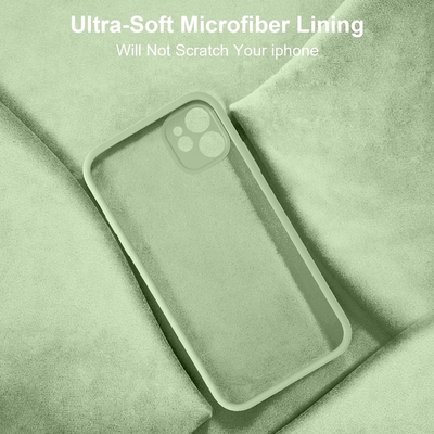 Compatibile con la custodia dell'iPhone 11, Silicone liquido aggiornato con [bordi quadrati] [rivestimento morbido in microfibra antigraffi]