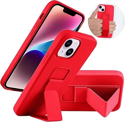 Cassa Kickstand in silicone Compatibile con la custodia dell'iPhone 11 (6,1 pollici) Stand verticale e orizzontale Strappa a mano Kickstand in metallo