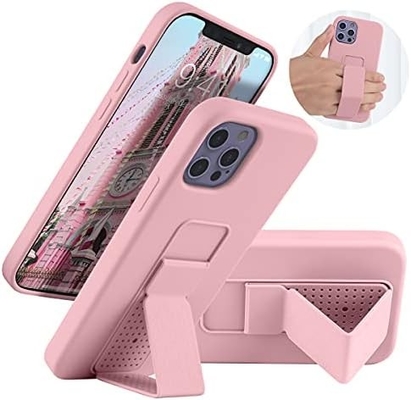 Cassa Kickstand in silicone Compatibile con la custodia dell'iPhone 11 (6,1 pollici) Stand verticale e orizzontale Strappa a mano Kickstand in metallo