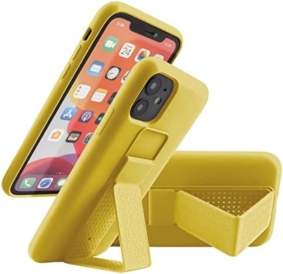 Cassa Kickstand in silicone Compatibile con la custodia dell'iPhone 11 (6,1 pollici) Stand verticale e orizzontale Strappa a mano Kickstand in metallo