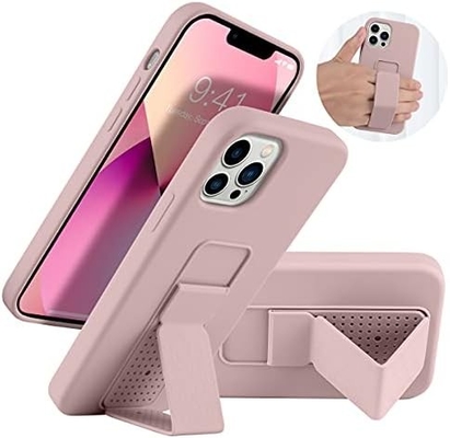 Cassa Kickstand in silicone Compatibile con la custodia dell'iPhone 11 (6,1 pollici) Stand verticale e orizzontale Strappa a mano Kickstand in metallo