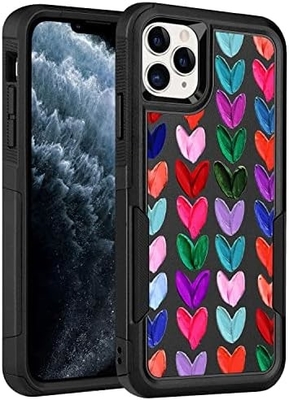 [5 in 1 per iphone 15 Plus Cassa, con 2 pacchetti di screen protector + 2 pacchetti di camera protector obiettivo, Heavy-Duty resistente robusto