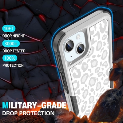[5 in 1 per iphone 15 Plus Cassa, con 2 pacchetti di screen protector + 2 pacchetti di camera protector obiettivo, Heavy-Duty resistente robusto