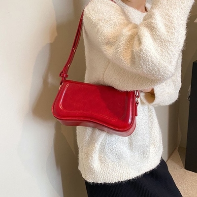 Borsa da spalla piccola per donne Borsa crossbody di tendenza Borse in pelle impermeabile Borse da mano a frizione Borse da design