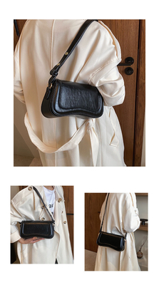 Borsa da spalla piccola per donne Borsa crossbody di tendenza Borse in pelle impermeabile Borse da mano a frizione Borse da design
