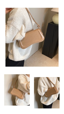 Borsa da spalla piccola per donne Borsa crossbody di tendenza Borse in pelle impermeabile Borse da mano a frizione Borse da design