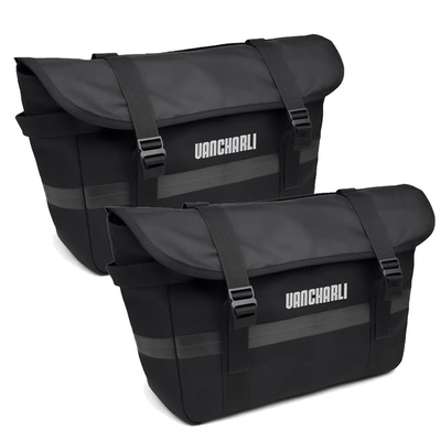 Sacchetti per biciclette personalizzati Sacchetti per spalla a doppio cofano progettati con una grande capacità e una cintura regolabile per le spalle