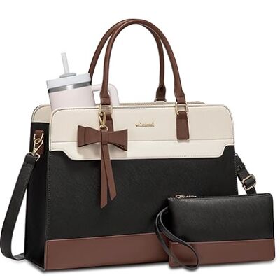 Borsa portatile per donne,borsa da lavoro in cuoio, borsa impermeabile per insegnanti di business, borsa da mano per computer grande, borsetta, regali per ufficio per donne