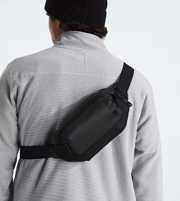 Adjustable webbing strap allows for a waist or crossbody carry Fanny bag