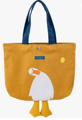 Cute Canvas Tote Bag - Graphic Tote Bag per pranzo e alimentari