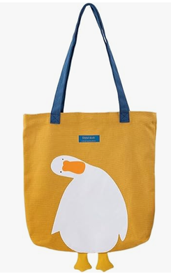 Cute Canvas Tote Bag - Graphic Tote Bag per pranzo e alimentari