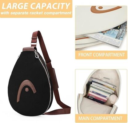 HEAD Racket Bag per Tennis Pickleball Badminton, Nero. Sling impermeabile, poliestere e PU, regolabile, porta 1-2 racchette, per pratiche in campo, giochi di fine settimana e portabagagli giornalieri