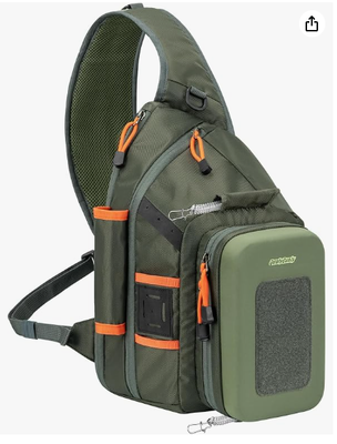 Zaino da pesca con postazione di lavoro e porta-retino | Adatto per 2 scatole porta-esche 3600, sistema MOLLE, zaino leggero da esterno con guscio rigido in EVA