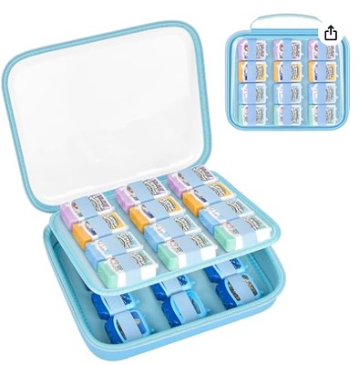 Hard Case Audiobook 4-Pack Sets, Case Only. Il coperchio trasparente e il guscio EVA organizzano più set di figure in scatola per la visualizzazione e i viaggi.