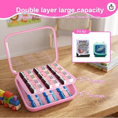 Hard Case Audiobook 4-Pack Sets, Case Only. Il coperchio trasparente e il guscio EVA organizzano più set di figure in scatola per la visualizzazione e i viaggi.