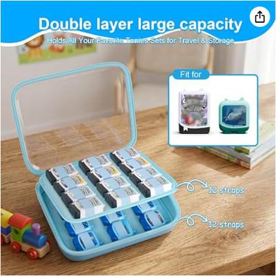 Hard Case Audiobook 4-Pack Sets, Case Only. Il coperchio trasparente e il guscio EVA organizzano più set di figure in scatola per la visualizzazione e i viaggi.