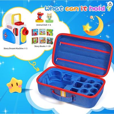 Hard Carrying Case Fits for Little Tikes Story Dream Machine Books Starter Set, Large Protective Travel Container Case for Storytime Audio Play Real for Littles Character Collection, (Solo scatola)