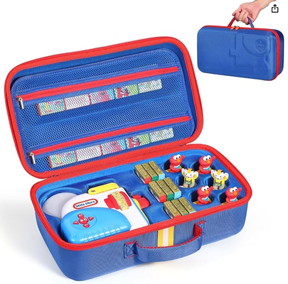 Hard Carrying Case Fits for Little Tikes Story Dream Machine Books Starter Set, Large Protective Travel Container Case for Storytime Audio Play Real for Littles Character Collection, (Solo scatola)