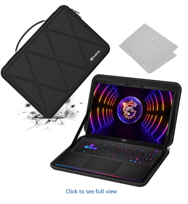 Custodia protettiva rigida in EVA per MSI Raider GE68 HX 14V da 16 pollici | Compatibile con MSI Raider GE68 HX 14V da 16 pollici, MSI Vector 16 HX A14V/A13V, Borsa per notebook anti-shock