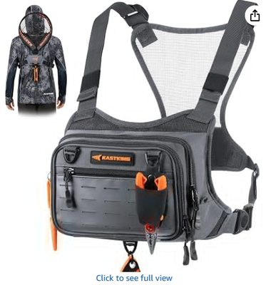 Confezione di cassetti da pesca resistenti all'acqua; borsa da pesca per uomini. EVA Zip-Down Workstation, MOLLE Storage, cinture regolabili e sistema di stoccaggio multifunzionale versatile
