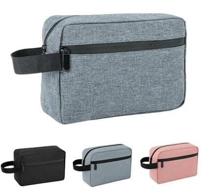 Borsa da toeletta da viaggio per uomo e donna, organizer per trucchi da appendere, rosa | Borsa da toeletta impermeabile per articoli da toeletta, accessori, kit da barba e organizer per cosmetici da appendere, per viaggi, bagno, regalo