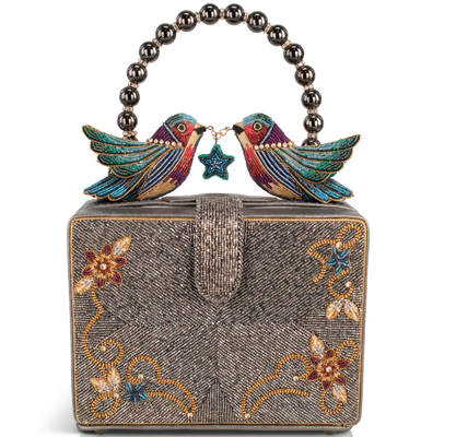 Flutter Heart Top Handle Handbag Coin Purse Key ring e facile apertura del grilletto gancio Monete con perline piccole borse