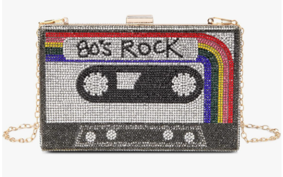 Donna Retro Crossbody Borsa Strass Fun Unico Borse di serata di frizione per donne