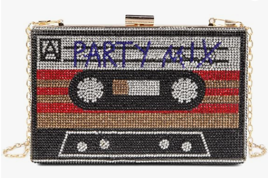 Donna Retro Crossbody Borsa Strass Fun Unico Borse di serata di frizione per donne