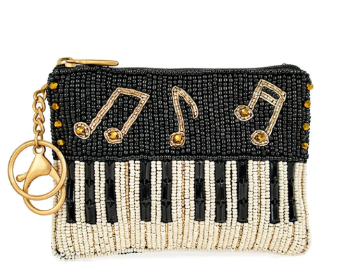 Giocaci di nuovo Monete Borsa occhio cattura farfalla borsa di monete con grassetto perlinea disegni floreali giocoso tassel chiaviera e chiusura cerniera perfetto per piccoli elementi essenziali