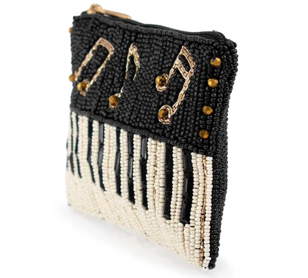 Giocaci di nuovo Monete Borsa occhio cattura farfalla borsa di monete con grassetto perlinea disegni floreali giocoso tassel chiaviera e chiusura cerniera perfetto per piccoli elementi essenziali