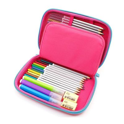 Cassa per matite EVA durevole Conchiglia dura 3D Unicorn Design Cassa di conservazione può contenere fino a 60 penne Forma personalizzabile Stile e colore