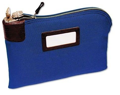 Borse bancarie con cerniera pesante realizzate in nylon 70D resistente con logo inciso e sicurezza di chiusura per la gestione sicura del contante