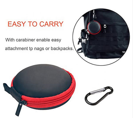 Rivestimento di EVA Earphone Storage Case Fabric della chiusura lampo di colori del ODM cinque
