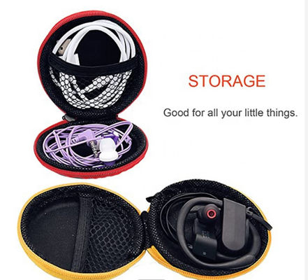 Rivestimento di EVA Earphone Storage Case Fabric della chiusura lampo di colori del ODM cinque