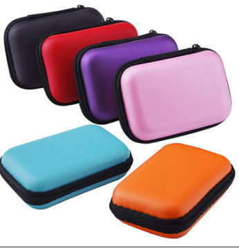 Borsa di trasporto della chiusura lampo dell'unità di elaborazione del trasduttore auricolare di cuoio di EVA Hard Cases Knitted Fabric