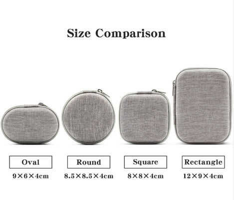 Mini Hard Travel impermeabile EVA Hard Case con serratura di stoccaggio rivestimento di velluto e più opzioni di materiale per auricolari