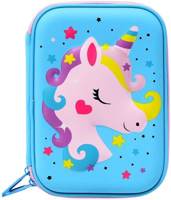 Logo di goffratura impermeabile di 3D Unicorn EVA Pencil Case Pantone Color