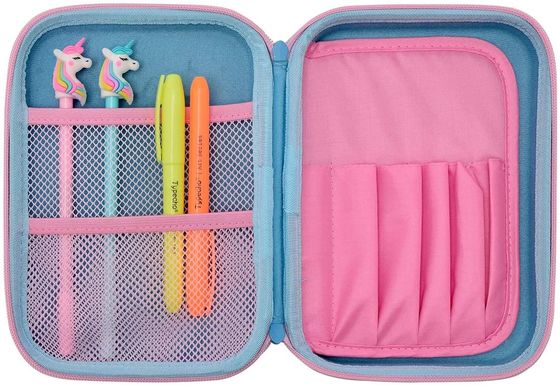 Logo di goffratura impermeabile di 3D Unicorn EVA Pencil Case Pantone Color