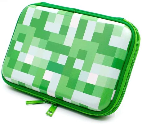 Rivestimento verde fluorescente del tessuto di capacità di EVA Stylish Pencil Case Big
