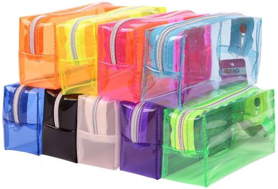 Astuccio per le matite di plastica duro di EVA Transparent Pen Pouch Pvc con i compartimenti