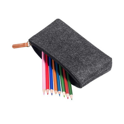 Astuccio portapenne in feltro EVA resistente da 3 mm in nylon grigio scuro, design riutilizzabile e leggero, adatto per ufficio, scuola e studenti