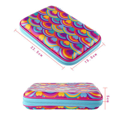 Chiusura lampo portatile EVA Pencil Case 22.5X15.5X5 cm del CE per i bambini