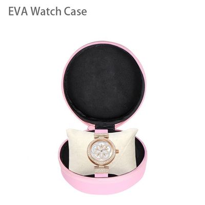 Unità di elaborazione rosa duro EVA Luxury Watch Travel Case dell'elastam per le donne degli uomini