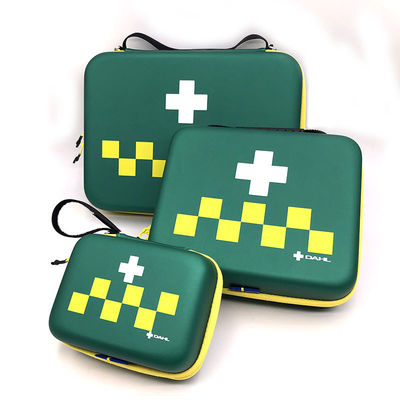 Kit di primo soccorso di grado medico con custodia EVA a guscio rigido con cinghia a maglia e zip metallo per la conservazione sicura