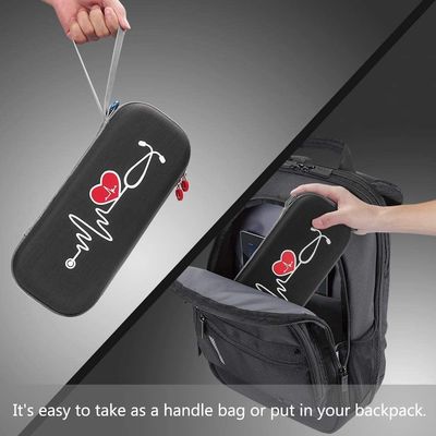 Kit di pronto soccorso portatile di grado medico con custodia in schiuma EVA impermeabile antiurto progettata per la protezione dello stetoscopio e un facile trasporto