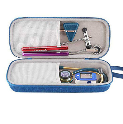Kit di pronto soccorso di grado medico Custodia protettiva impermeabile antiurto in EVA con cerniera e interno imbottito in rete per stetoscopio